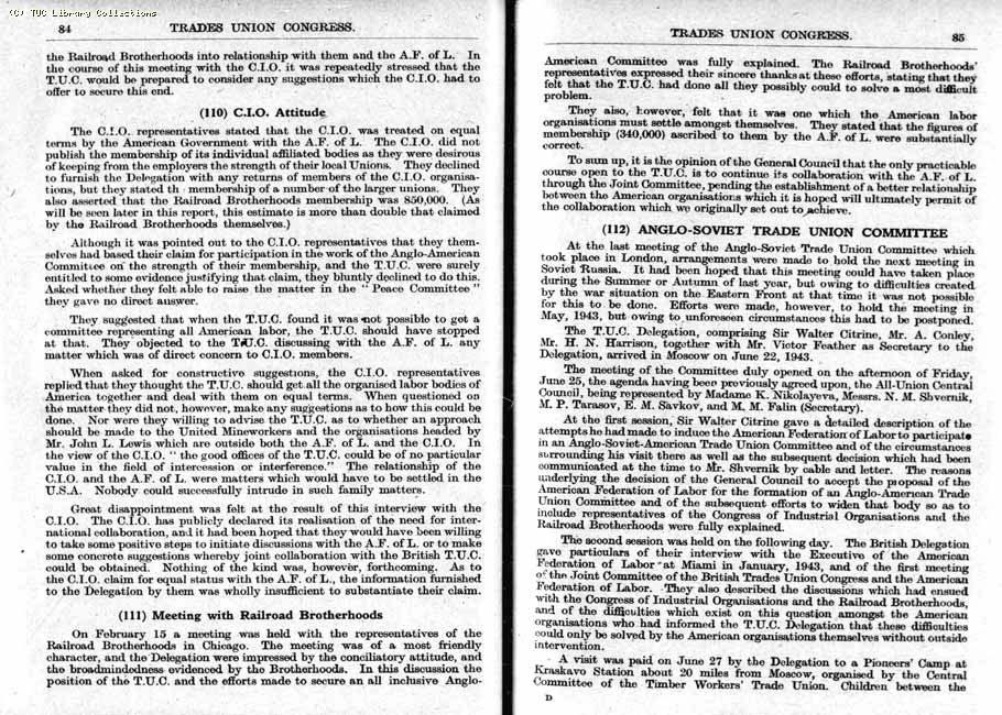 TUC Report, 1943