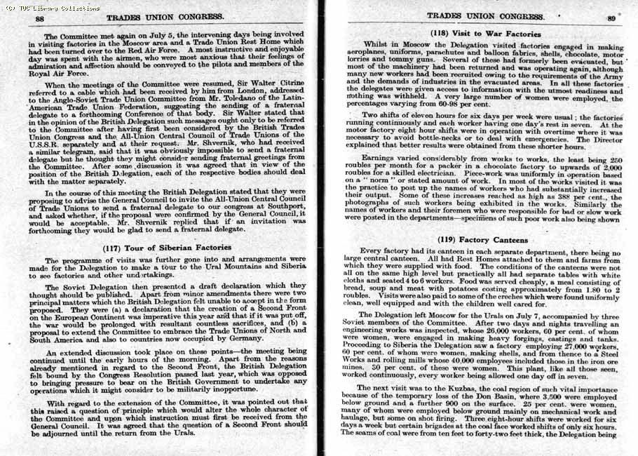 TUC Report, 1943