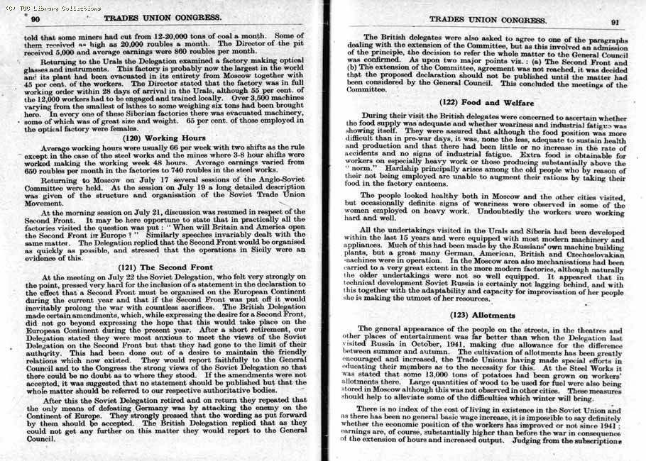 TUC Report, 1943