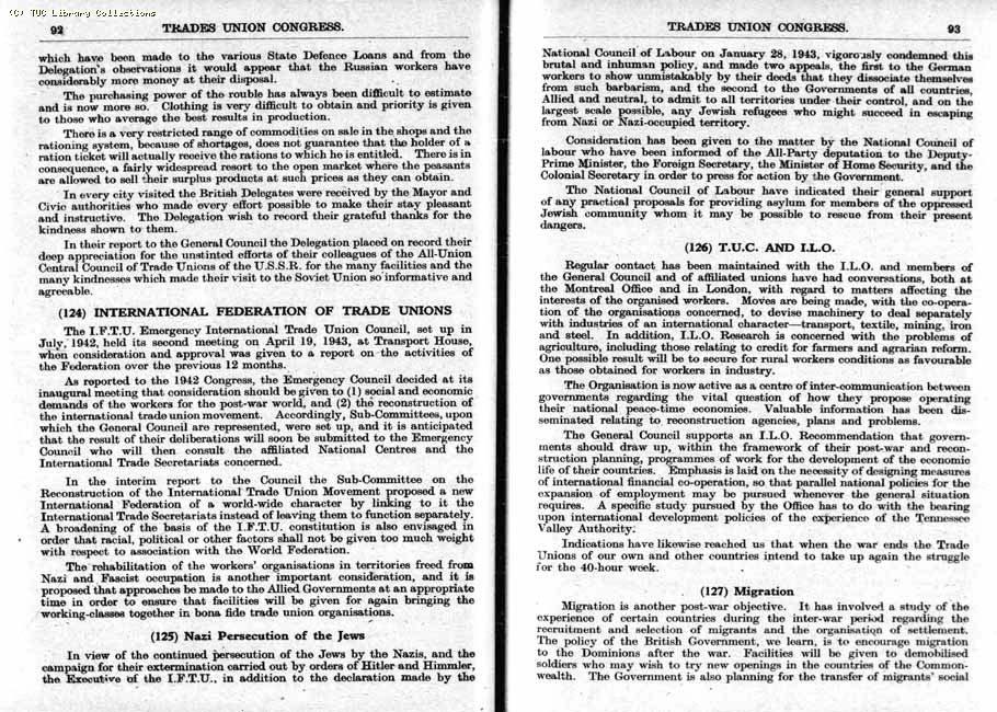 TUC Report, 1943