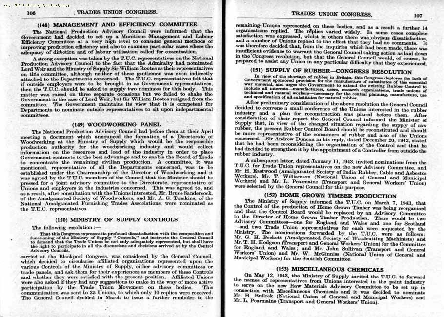TUC Report, 1943