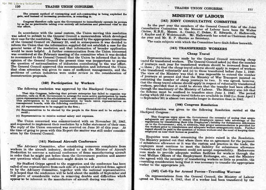 TUC Report, 1943