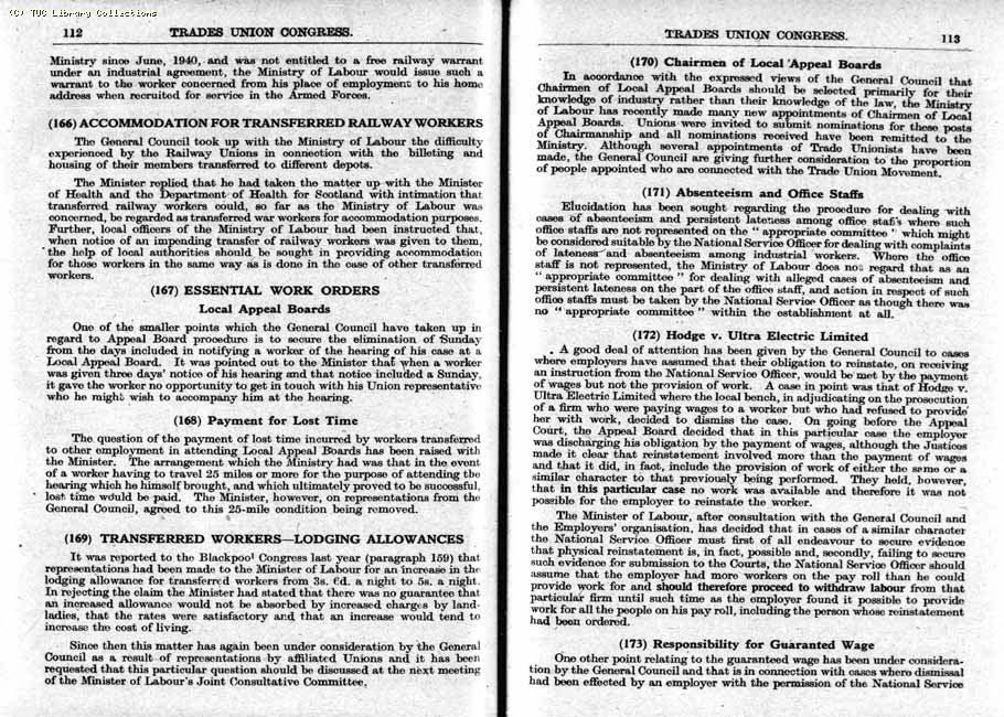 TUC Report, 1943