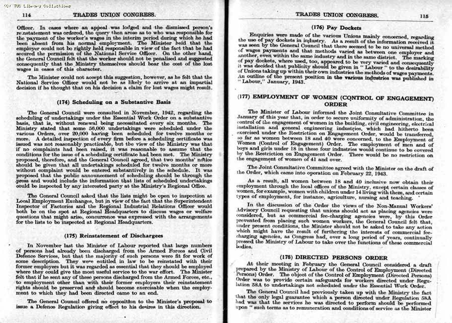 TUC Report, 1943