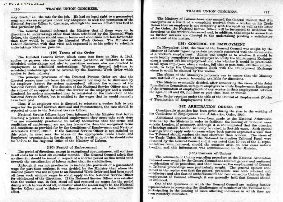 TUC Report, 1943