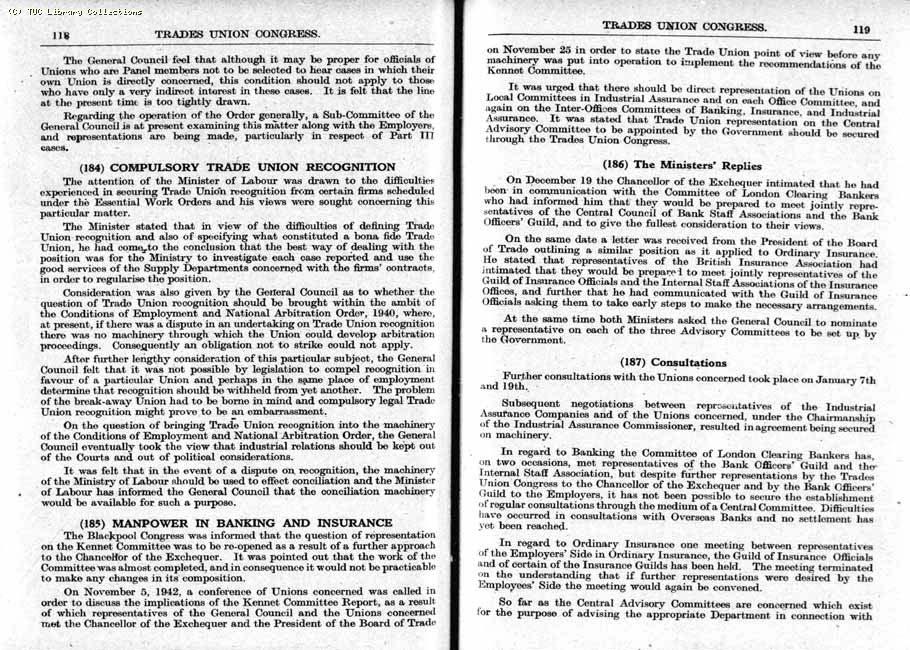TUC Report, 1943