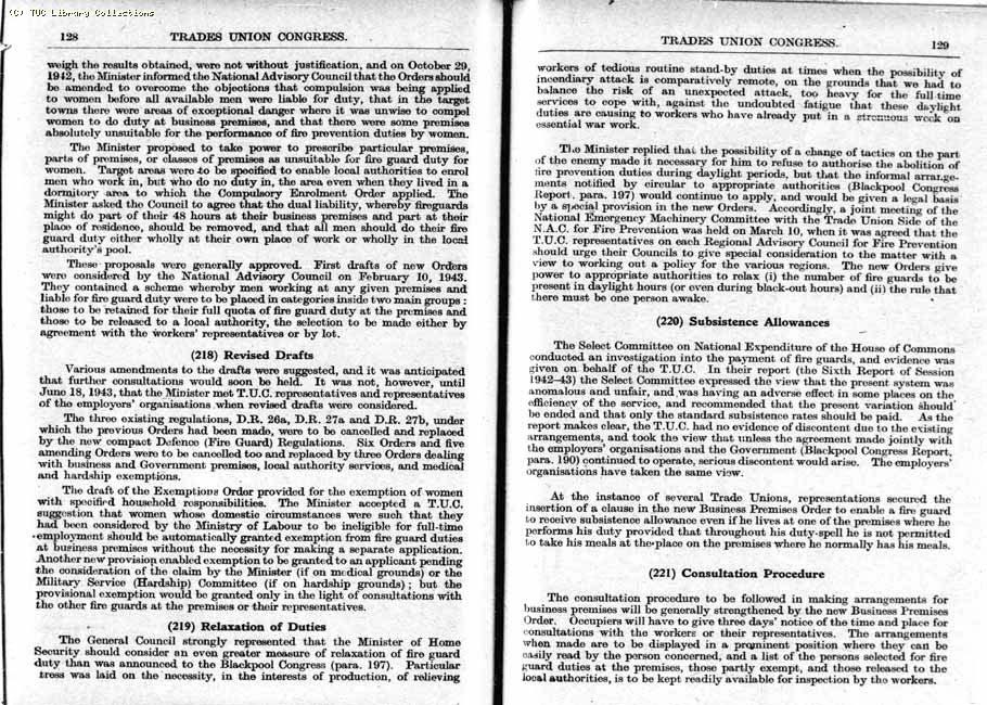 TUC Report, 1943