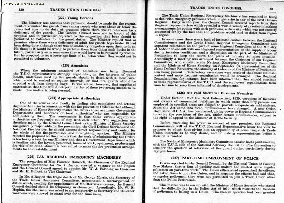 TUC Report, 1943