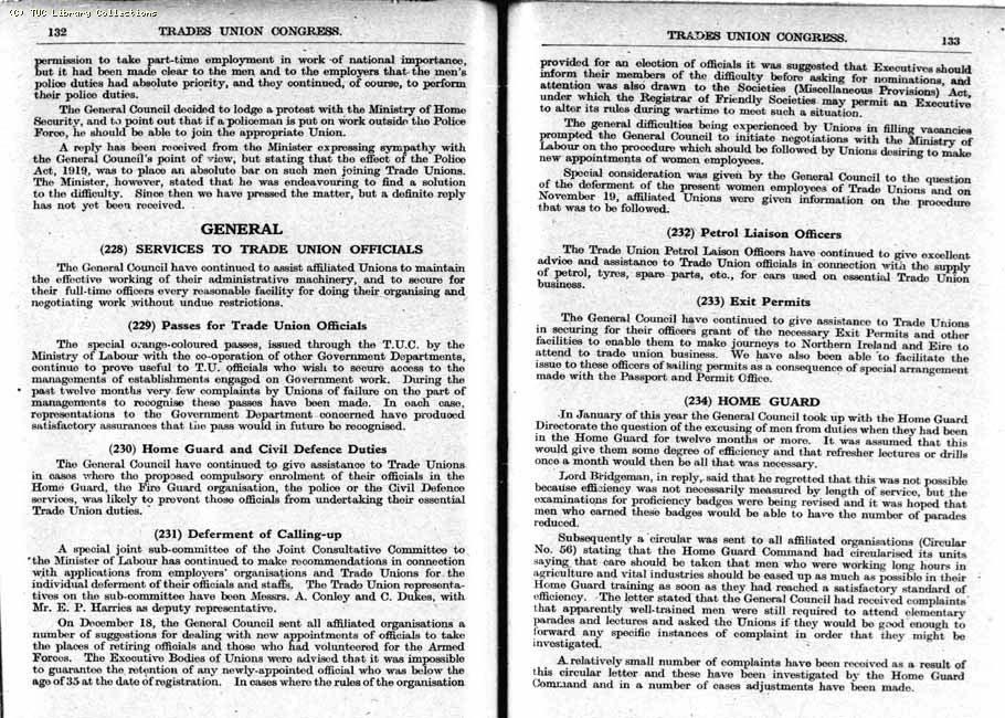 TUC Report, 1943