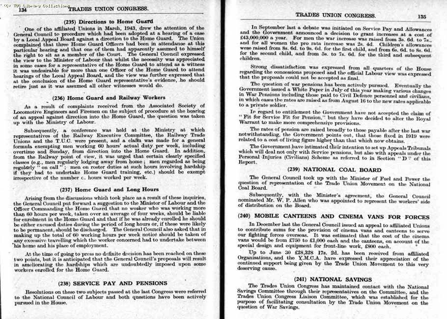 TUC Report, 1943
