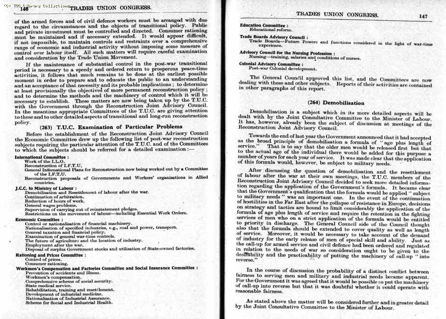 TUC Report, 1943