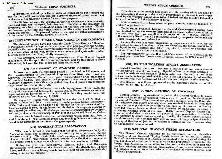 TUC Report, 1943