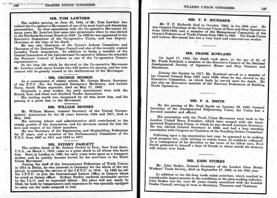 TUC Report, 1943