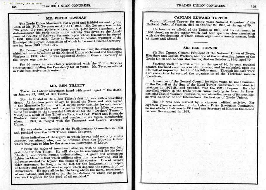 TUC Report, 1943