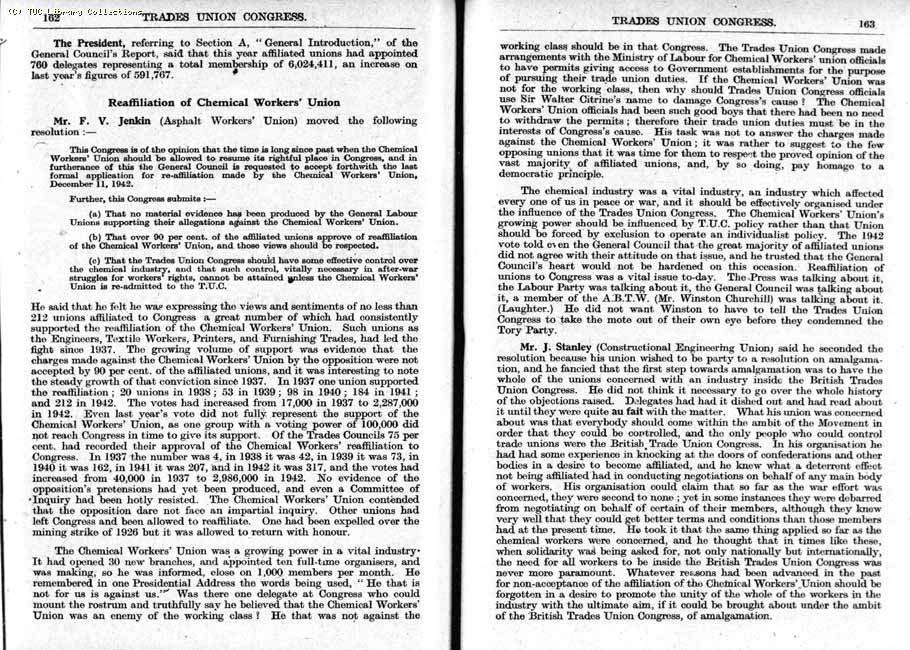 TUC Report, 1943