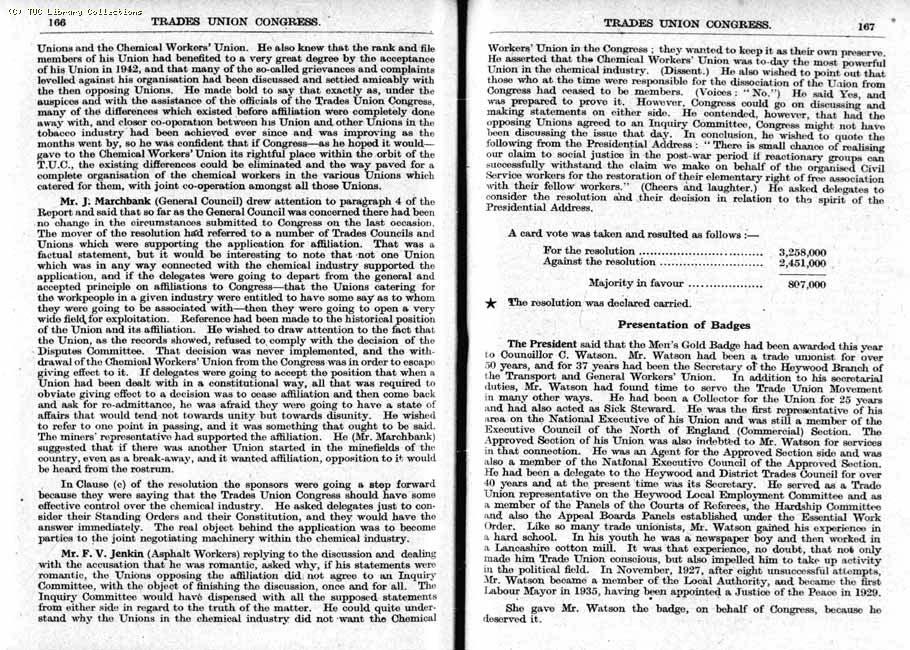 TUC Report, 1943