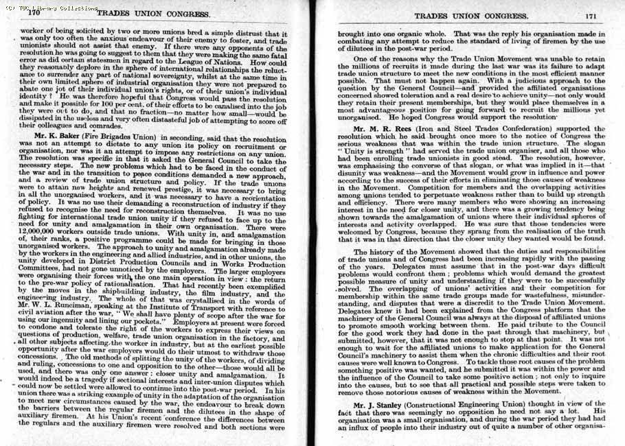 TUC Report, 1943