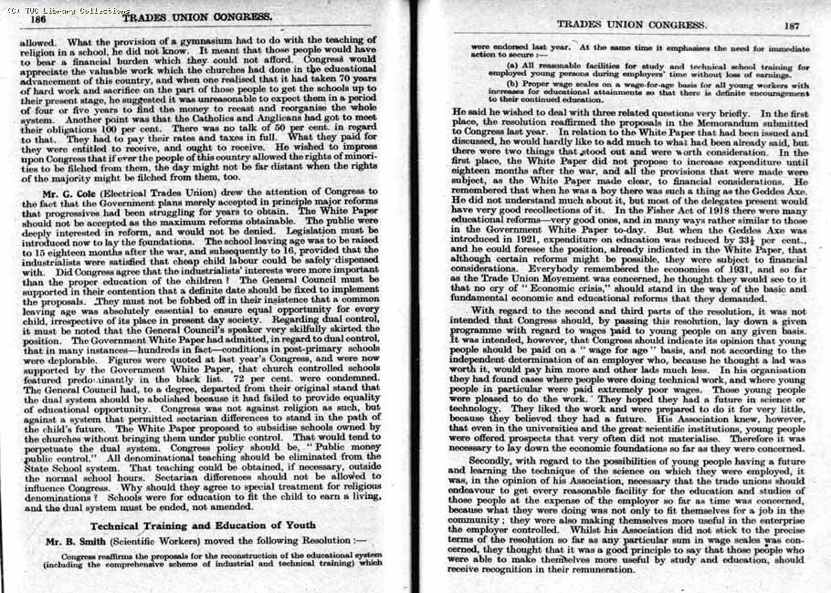 TUC Report, 1943