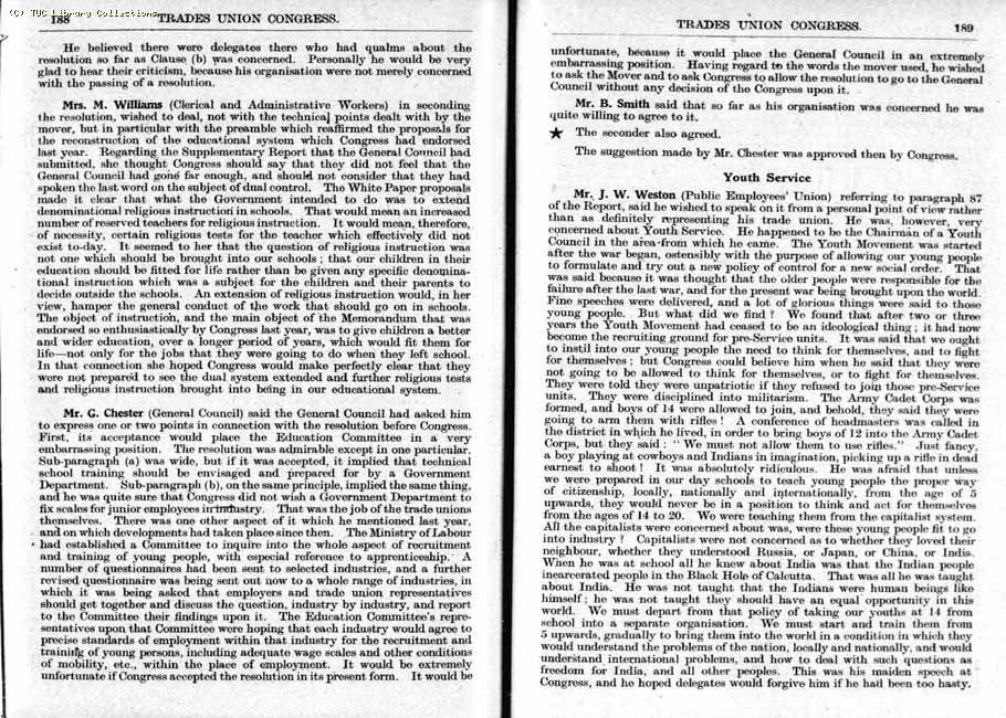 TUC Report, 1943