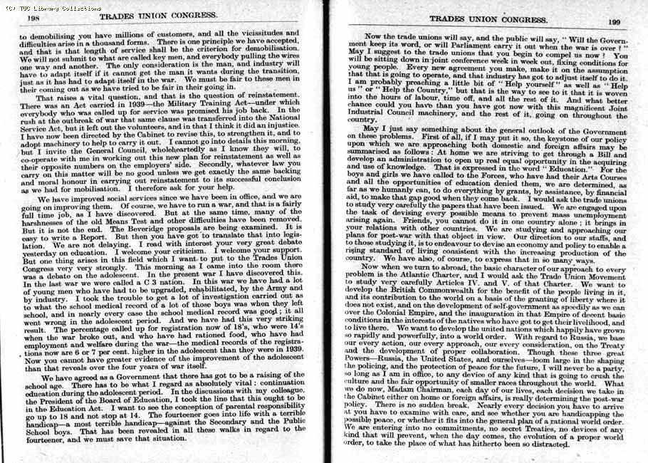 TUC Report, 1943