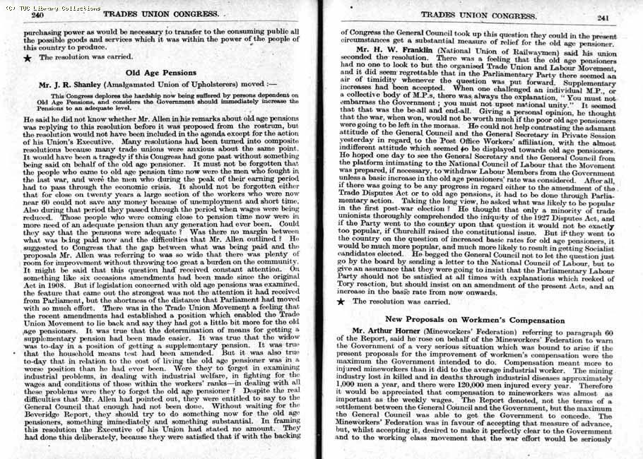 TUC Report, 1943