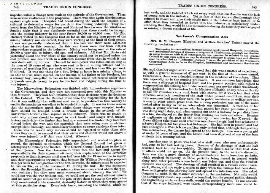 TUC Report, 1943