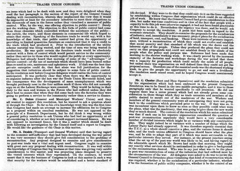 TUC Report, 1943