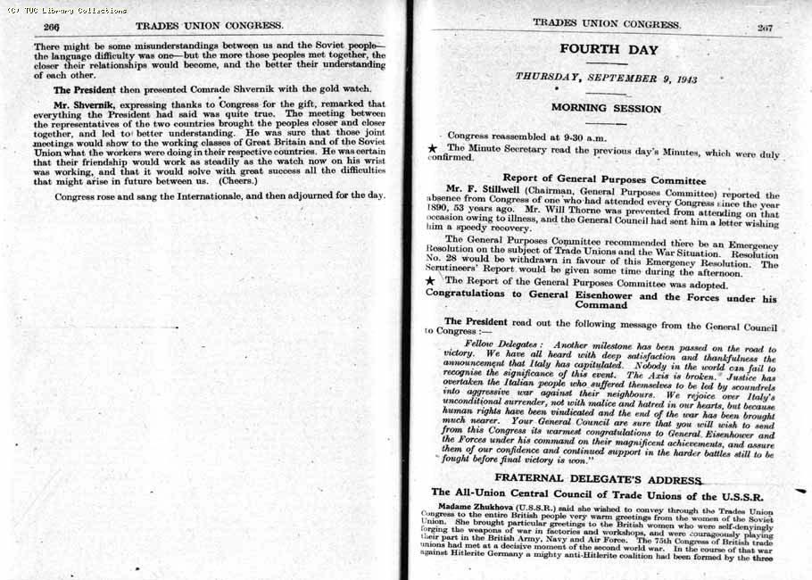 TUC Report, 1943