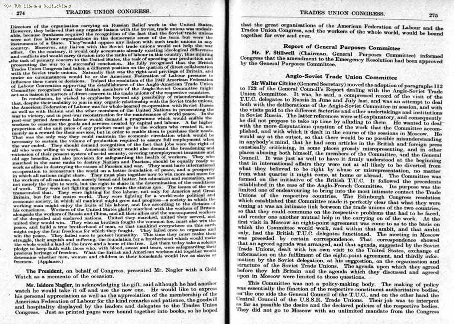 TUC Report, 1943