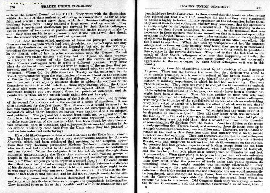 TUC Report, 1943