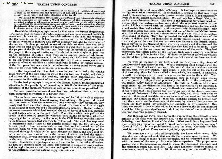 TUC Report, 1943