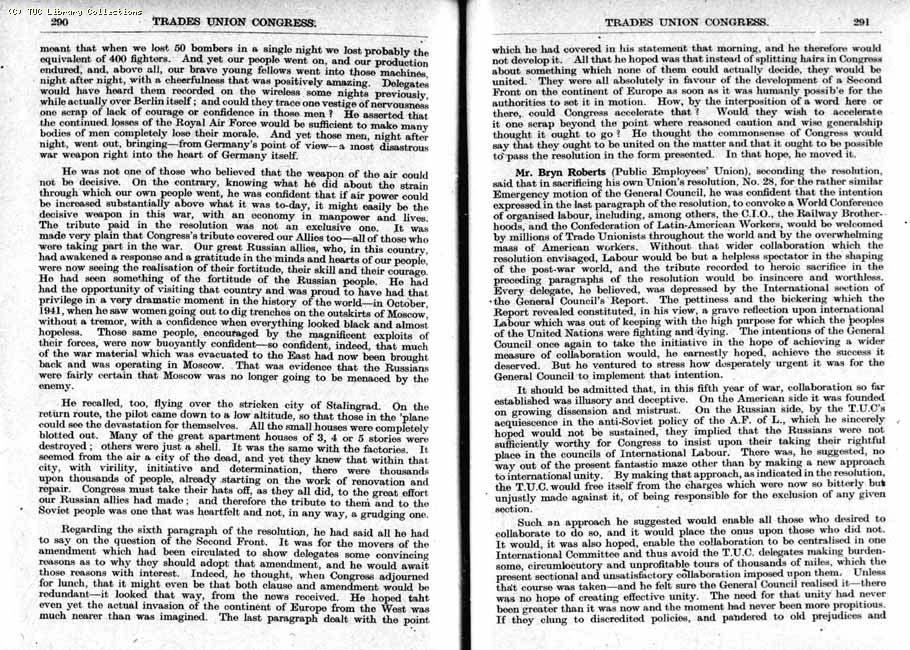 TUC Report, 1943