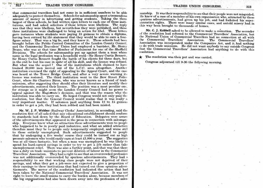 TUC Report, 1943
