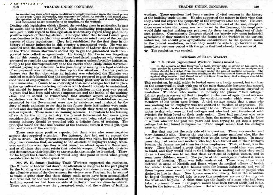 TUC Report, 1943