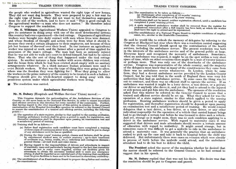 TUC Report, 1943