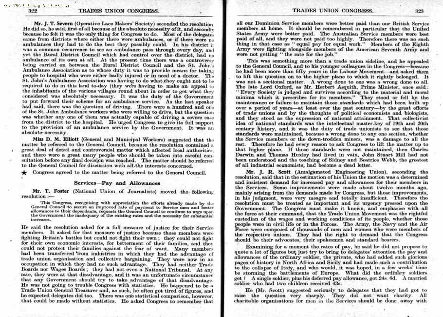 TUC Report, 1943