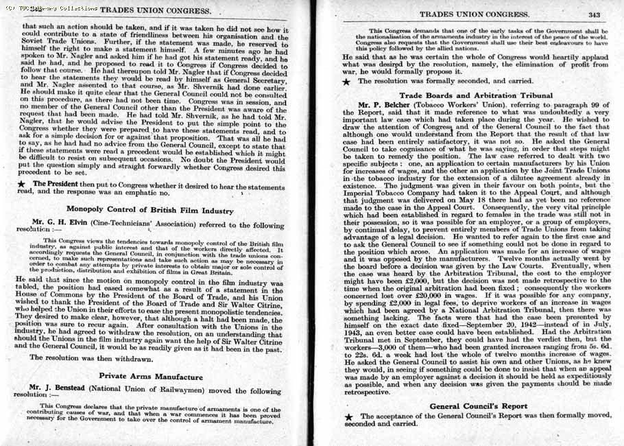 TUC Report, 1943