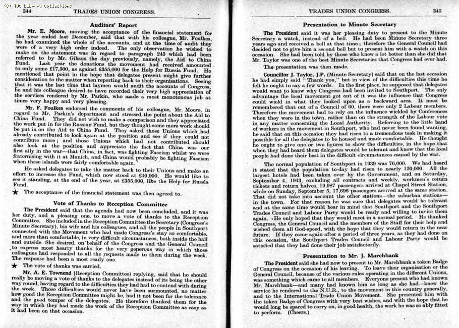 TUC Report, 1943