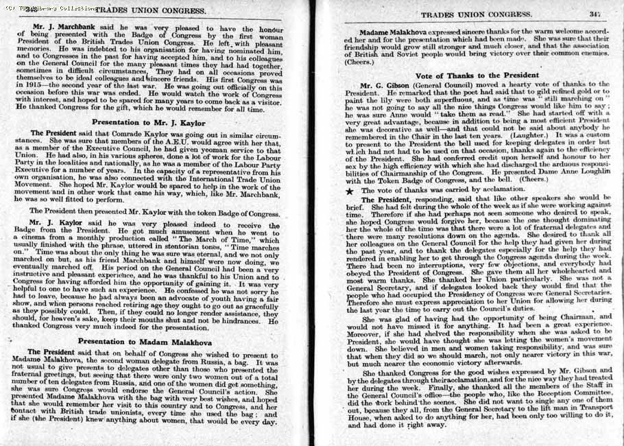 TUC Report, 1943