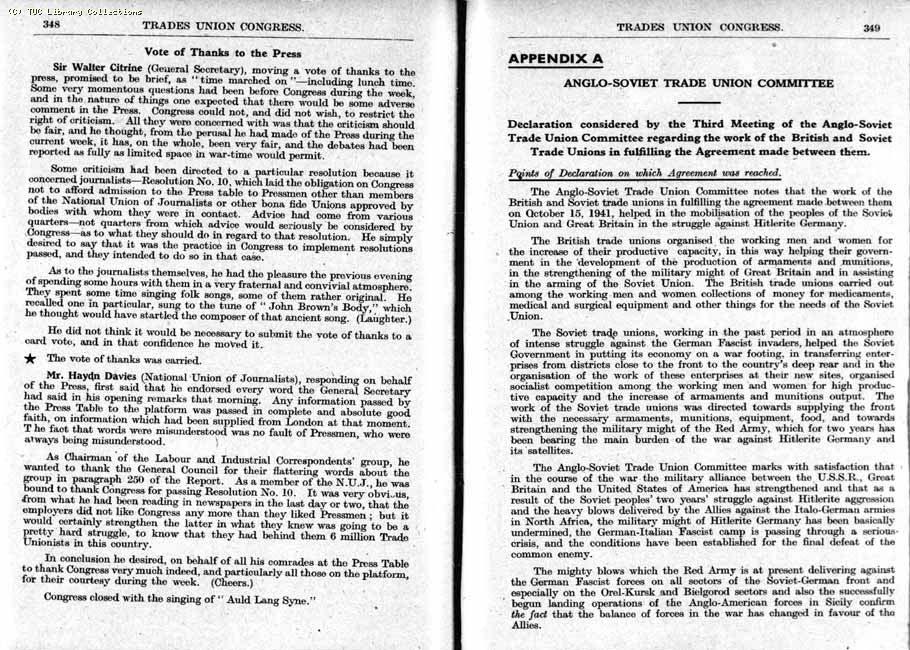 TUC Report, 1943