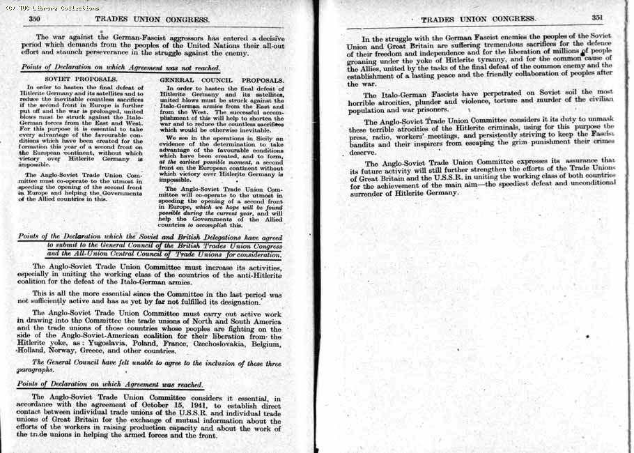 TUC Report, 1943