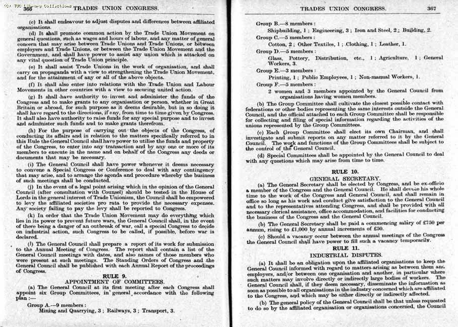 TUC Report, 1943
