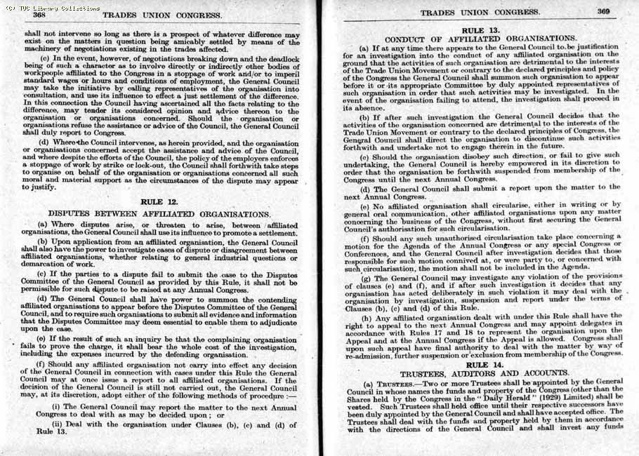 TUC Report, 1943
