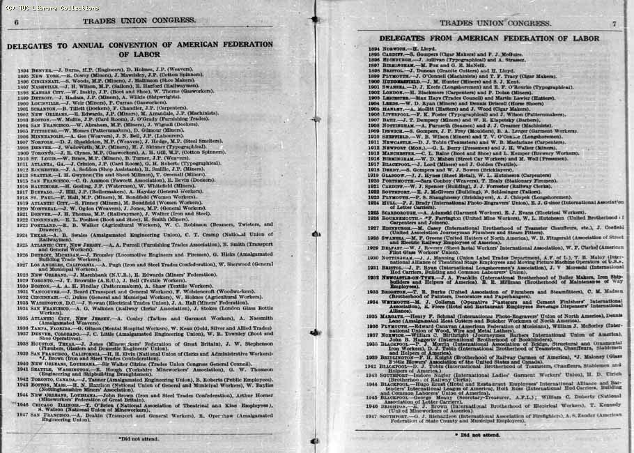 TUC Report, 1947