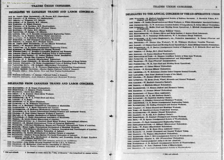 TUC Report, 1947