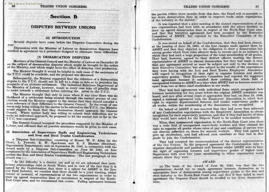 TUC Report, 1947