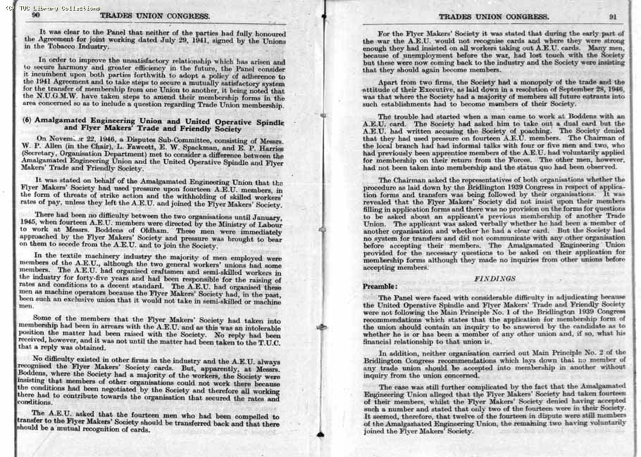 TUC Report, 1947