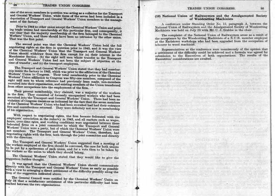 TUC Report, 1947