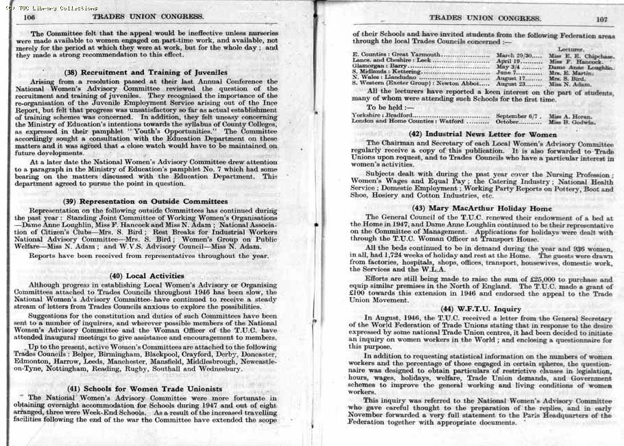 TUC Report, 1947