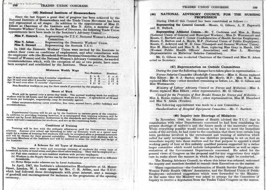 TUC Report, 1947